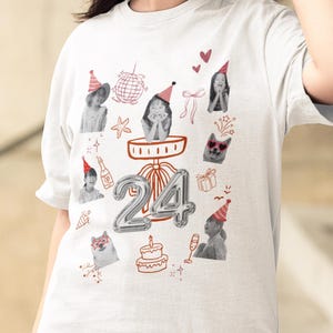 Custom Birthday T-Shirt. Personalized Name & Age Tee, Unisex Jersey Short Sleeve Tee