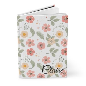 Personalized Hardcover Journal, Custom Name Matte Notebook, Writing Journal, Daily Planner Gift image 3
