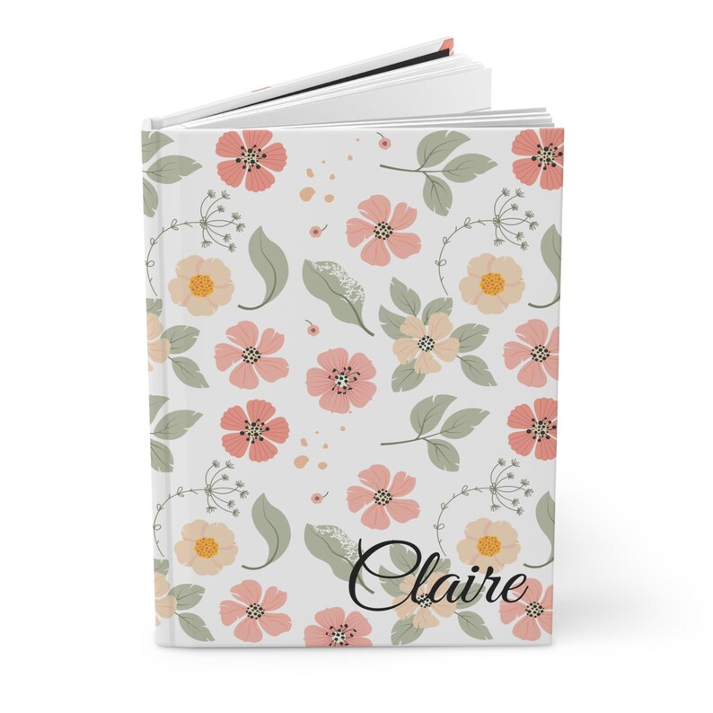 Personalized Hardcover Journal, Custom Name Matte Notebook, Writing Journal, Daily Planner Gift image 3