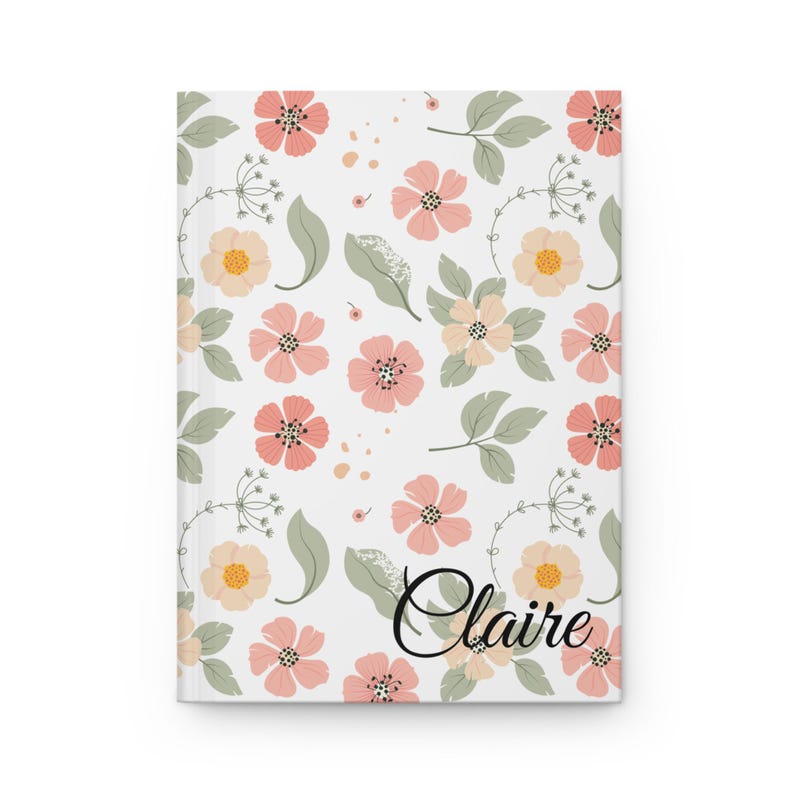 Personalized Hardcover Journal, Custom Name Matte Notebook, Writing Journal, Daily Planner Gift image 2