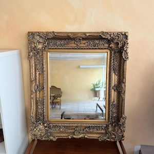 Mirror vintage gold frame wall mirror retro antique renewed
