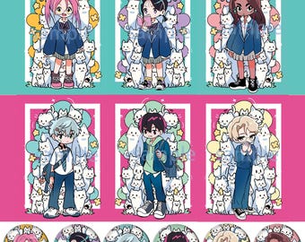 エイリアンステージ　トレカ　同人　ミジ スア　イヴァン ティル　ルカ　ヒョナ ALIEN STAGE エイリアン ステージ エイステ フォト カード 学校