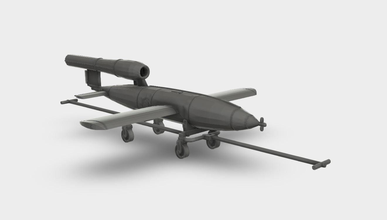 フィーゼラー Fi 103 (V1 ロケット) WW2 キット 3D プリント 1-87 ～ 1