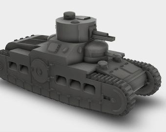Sturmpanzerwagen Oberschlesien Prototyp WW1 Bausatz 3D Druck 1-87 bis 1-35