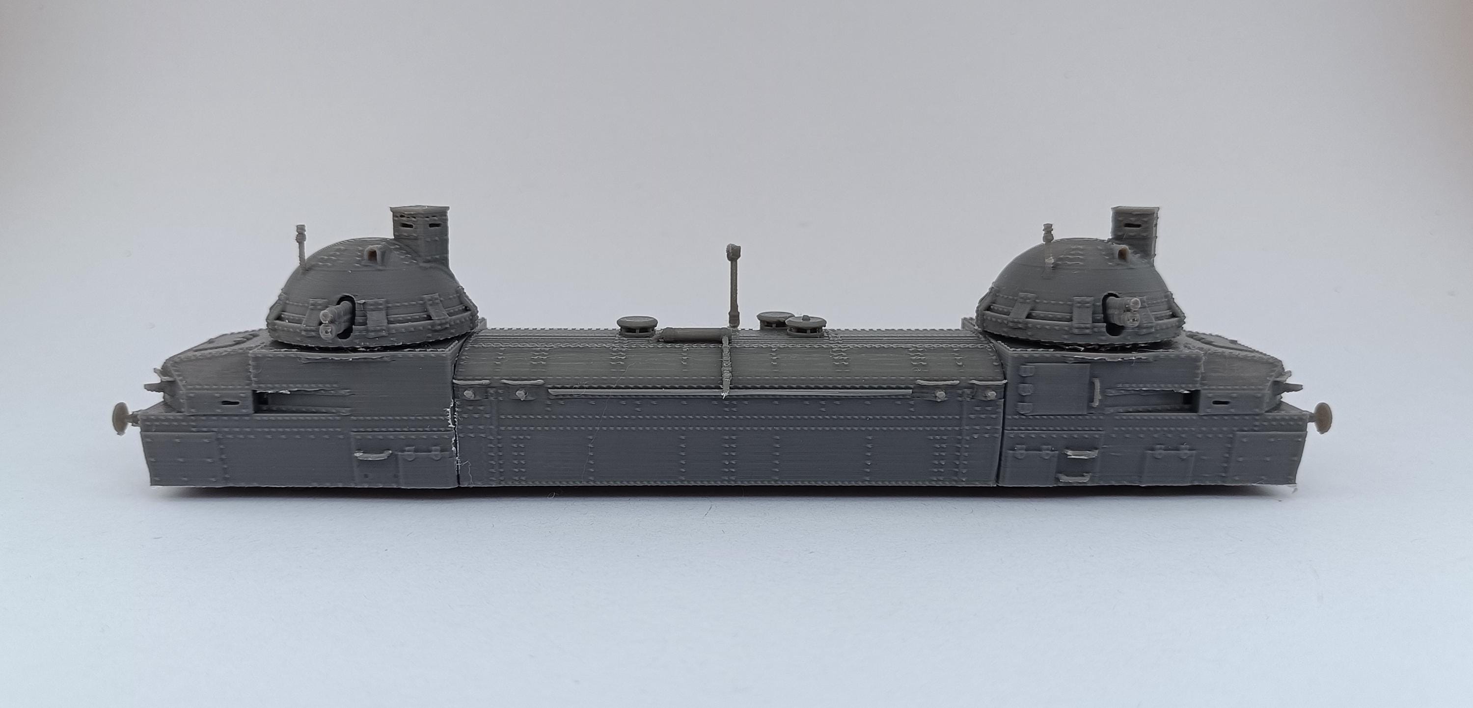 Zaamurets Armored Train Armored Train USSR WW1 Kit 3D