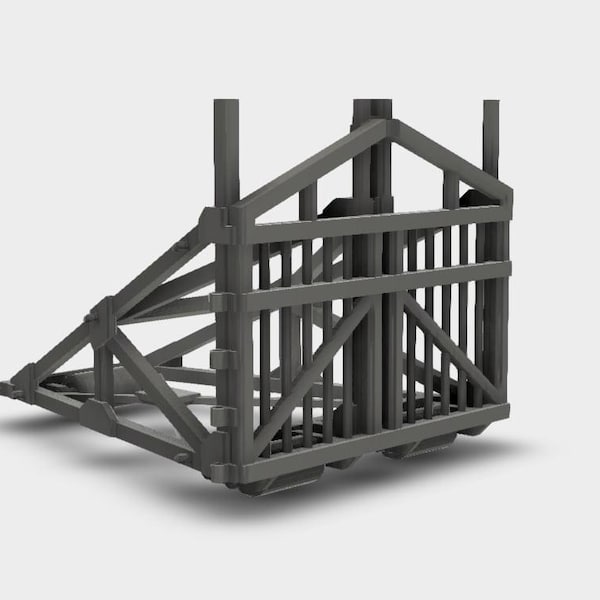 Belgian Gate Mobile Tank Barrier WW2 Kit 3D Print 1-87 to 1-24