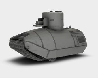 Vezdekhod Panzer Prototyp USSR 1914 WW1 Bausatz 3D Druck Wargaming Tabletop Maßstab 1-87 bis 1-35
