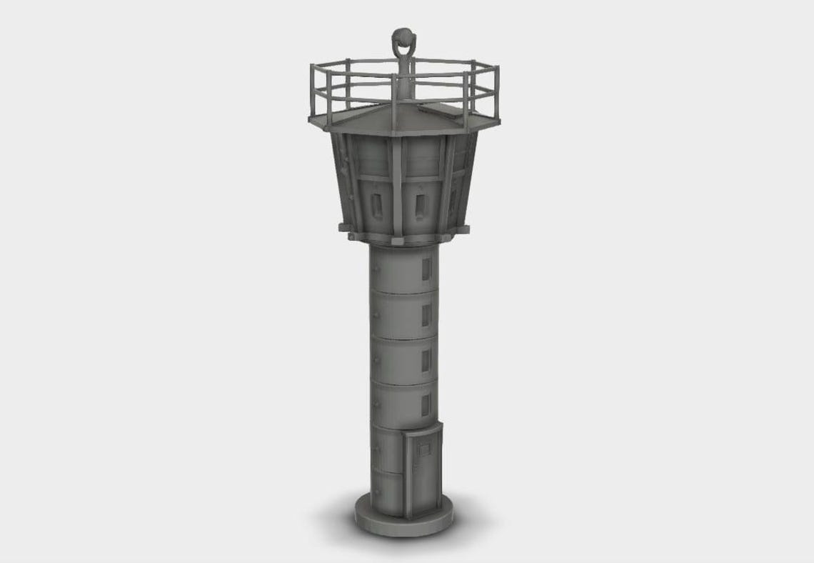 Border Tower Watchtower Berlin Wall Berlin GDR Model Kit 3D Printed ...
