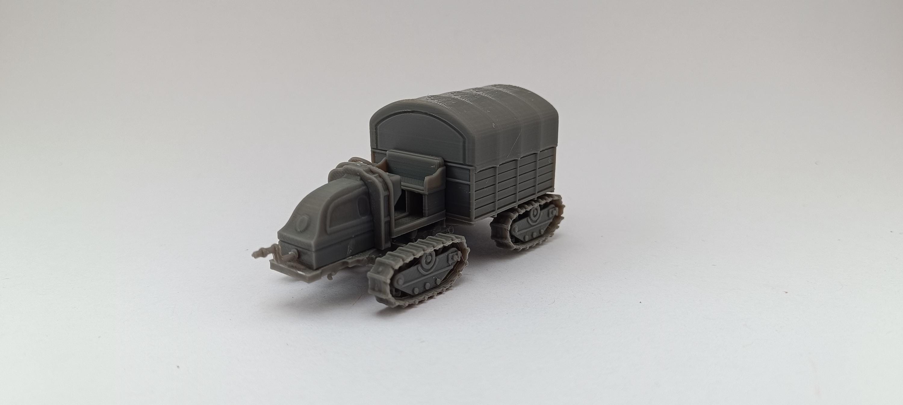 Latil Tar 4x4 with track drive WW1 France kit 3D printing wargaming tabletop scale 1-87 to 1-35