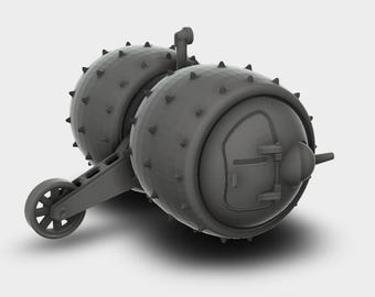 Lauterbur's Tractor Panzer Prototyp 1918 WW1 Bausatz Kit 3D Druck Wargaming Tabletop Maßstab 1-87 bis 1-35