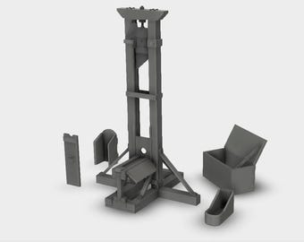 Guillotine Model Berger 1899 Bausatz 3D Druck Wargaming Tabletop Maßstab 1-87 bis 1-35