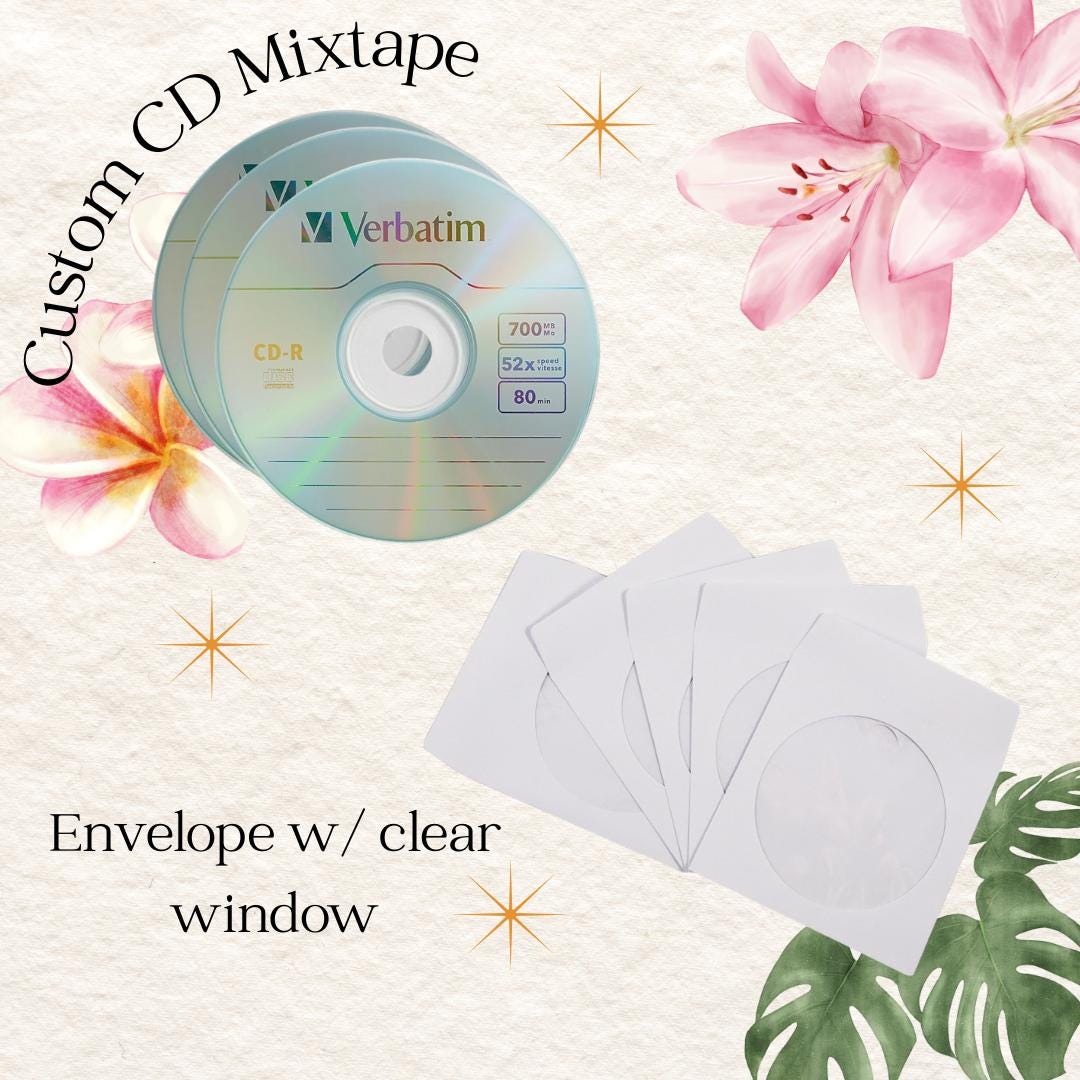 Personalized CD Mixtape | 79 Minutes Custom Audio or Songs Playlist ...