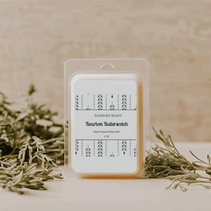 Bourbon Scent Wax Melt Manly Fragrance Melting Wax Whiskey Aroma Home Fragrance Smoky Scent and Long Lasting