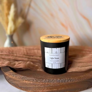 Coffee House Candle Fresh Brewed Coffee Cozy Gift for Coffee Lovers Espresso Vanilla Coffee Lover Cozy Home Coffee Shop Candle Warm Coffee