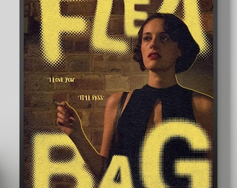 Fleabag Poster, Tv Series Poster, Retro Poster, Vintage Poster, Wall Decor Idea, Movie Art, Gift for Her, Phoebe Waller Bridge, Home Decor