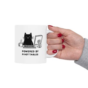 Drivs av Pivottabeller Mugg | Kalkylbladsmugg | Keramisk kaffekopp - Perfekt present för revisorer, dataanalytiker och Excel-entusiaster bild 7