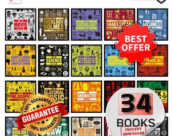 34 Big Ideas Simply Explained (BISE) Collection PDF Business, Psychology, Sociology, Crime, Shakespeare