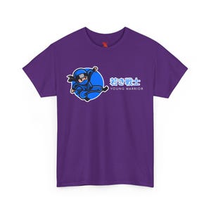 Blue Ninja Unisex Tee, Graphic T-Shirt, Cotton Shirt, Ninja Costume, Martial Arts Shirt