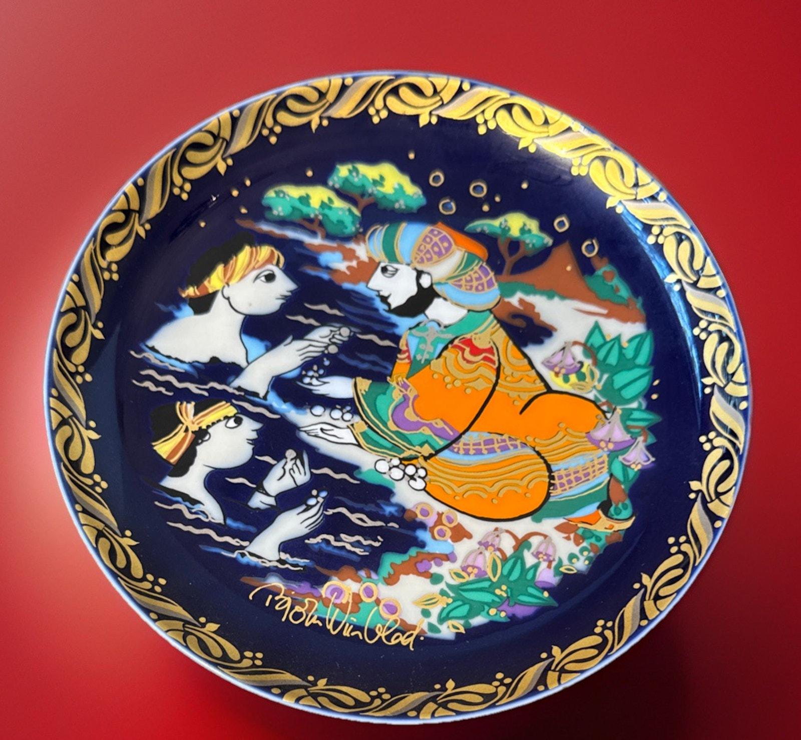 Bjorn Wiinblad Blue - Etsy Norway