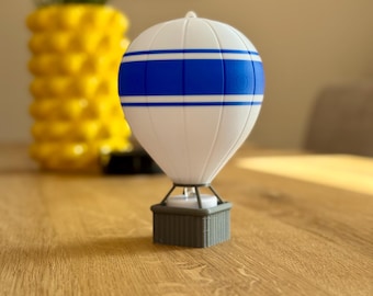 Hot air balloon illuminated with LED tealight also for hanging