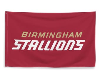 Birmingham Stallions Themed Flag