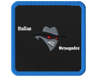 Dallas Renegades Themed Embroidered patches