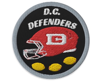 D.C. Defenders themed Embroidered patches