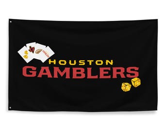 Houston Gamblers Themed Flag
