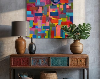 Abstract oil painting wall decor
