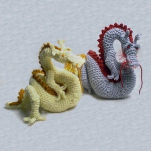 Asian Dragon amigurumi pattern by skyfirearts