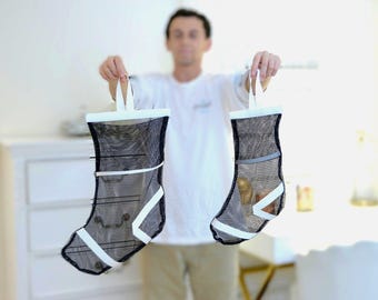 Bolsa de lavandería para calcetines, organizador, bolsa de malla, calcetín, organizador para calcetines, regalo para él, bolsa para lavandería