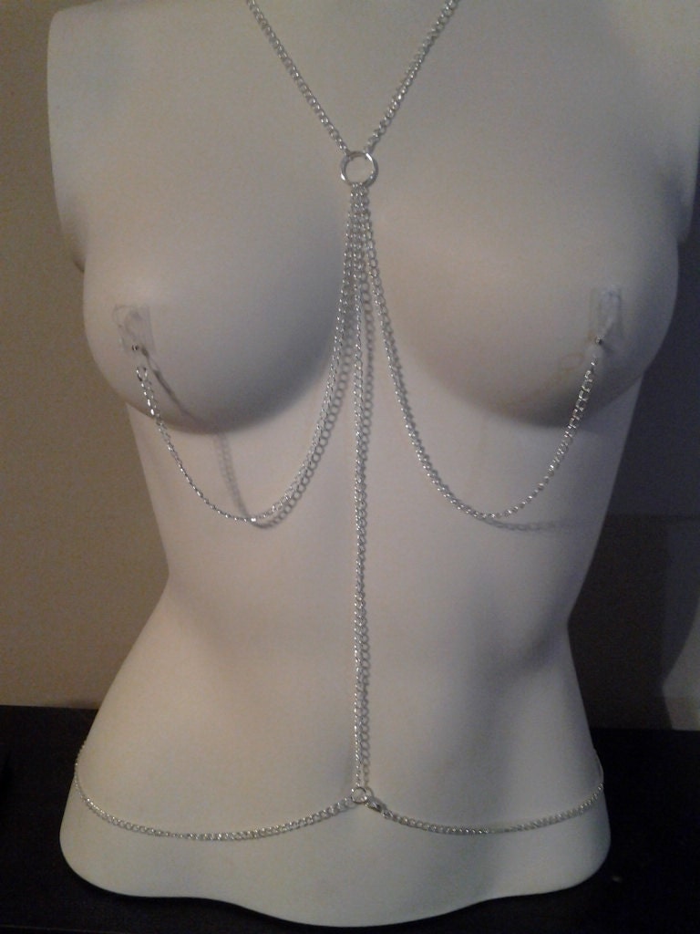 Nipple Jewelry DELUXE Necklace and Connecting Chain Etsy