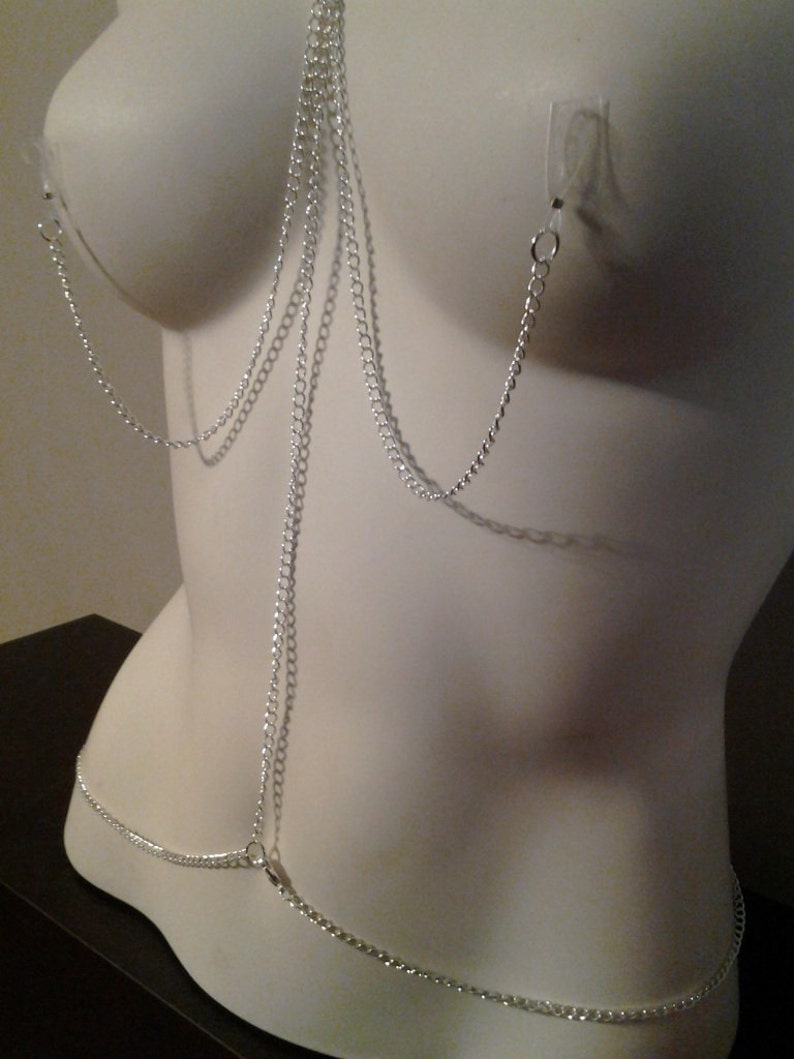 Nipple Jewelry DELUXE Necklace and Connecting Chain Etsy