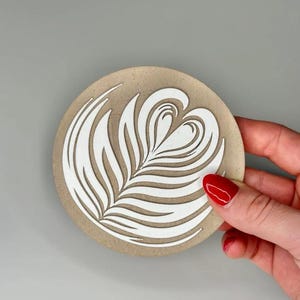Set Of 5 Modern 3D Printed Coffee Mug Coasters – Unique And Durable Drinkware Protection