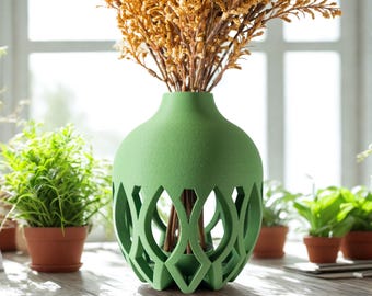 Minimalist 3D Printed Vase "Vessio"- Eco-Friendly Home Decor and Gift