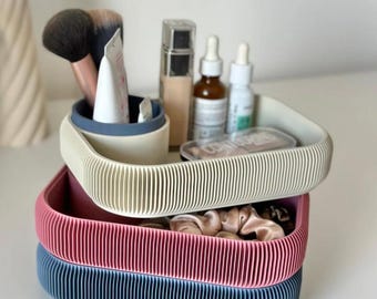 Modern &quot;Blushie&quot; modular makeup organizer