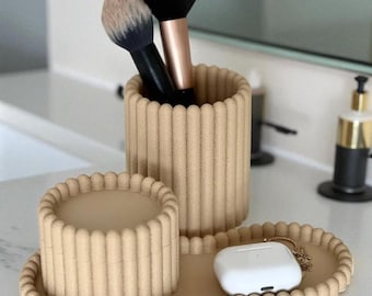 Modern &quot;Blush&quot; 3D Printed Makeup Organizer