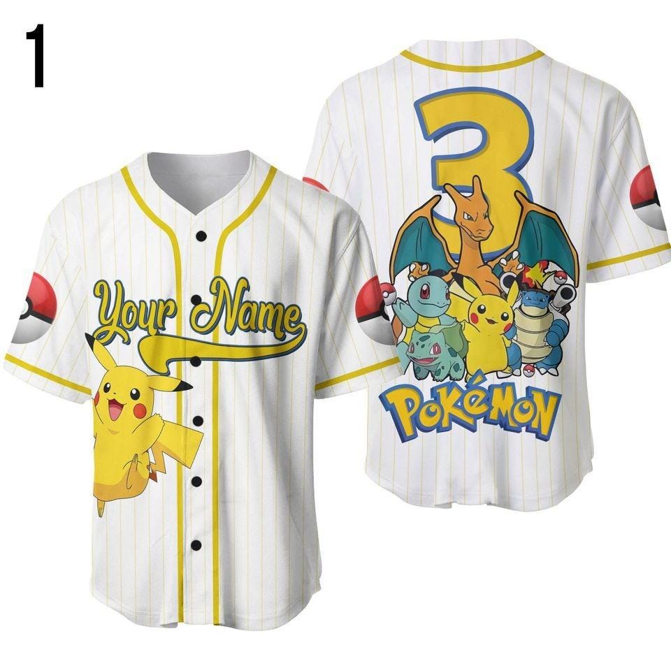 Discover Personalized PKM Baseball Jersey for Birthday Gift