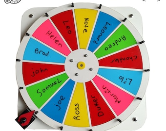 Prize wheel - spinning prize wheel - wall games - custom prize wheel spinner - wheel of fortune - spin the wheel game - tradeshow giveaways