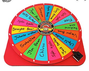 Großes hölzernes Spinnpreisrad - Drehen Sie das Rad, um Spiel zu gewinnen | Tisch-Preisträger, für Messen, Karneval & Events