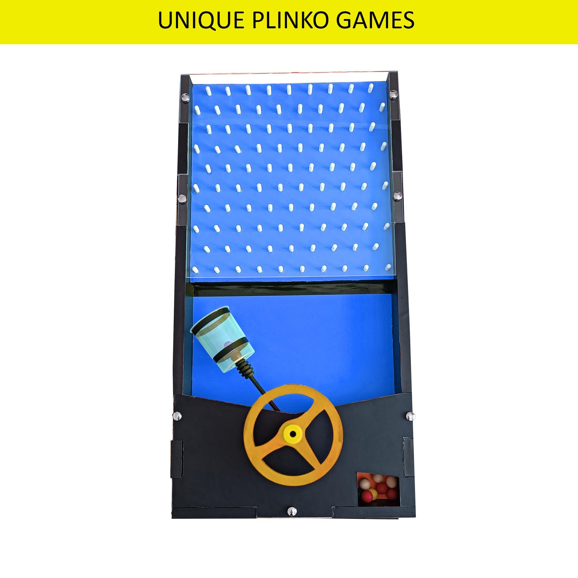 Plinko board game for kids - Yard game - Marble race game - Game room - Carnival Game - Montessori toys and games - party game