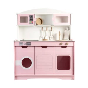 Handcrafted Wooden Play Kitchen with led  - Pretend play kitchen -  Kitchen for Kids -  kids room furniture - Wooden Toy Kitchen