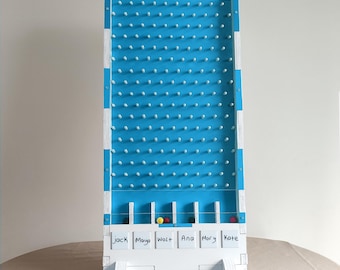 Plinko Holzbrett - Tischplatte Plinko - Trade Show - personalisierte Brettspiele - Wandspiele - Preistafel - Holz Plinko - Benutzerdefinierte Plinko