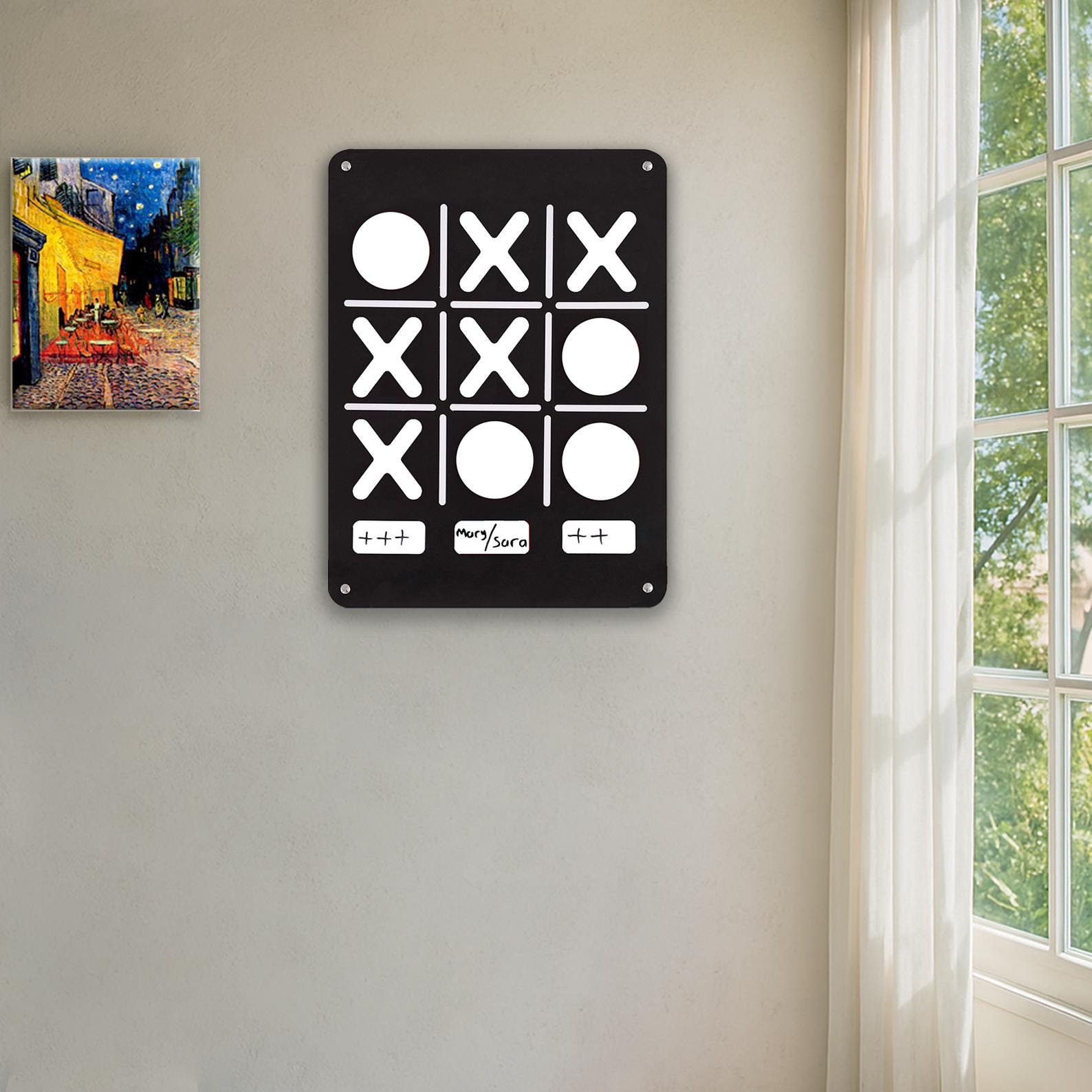 Tic Tac Toe Wall - Tic Tac Toe Board Game - Tictactoe - Wall Games ...