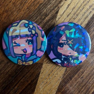 58mm NSO Holo Pins / Can Badges