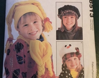 Kids Winter Hats & Scarves Pattern, McCalls 8513