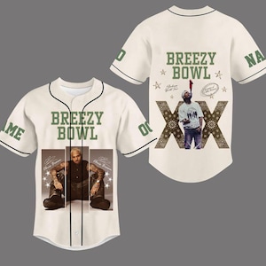 Custom Chris Brown Tour Jersey, Personalized Breezy Bowl Baseball Jersey, Breezy Bowl XX 2025 Shirt, Chris Brown Fan,Chris Brown Graphic Tee