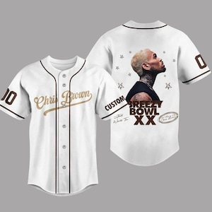 Custom Chris Brown Tour Jersey, Personalized Breezy Bowl Baseball Jersey, Breezy Bowl XX 2025 Shirt, Chris Brown Fan, Breezy Bowl Tee
