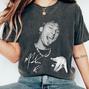 Mens Rapper Machine Gun Kelly MGK Lace Up Est 19xx Logo T Shirt | Wish