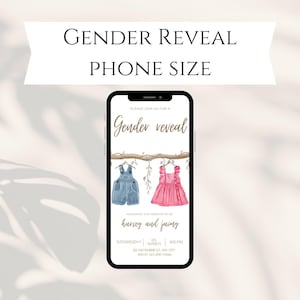 Digital Gender Reveal Invitation Baby Shower Invitation Digital Gender Reveal Prediction Party Online Invite Social Media Post Template